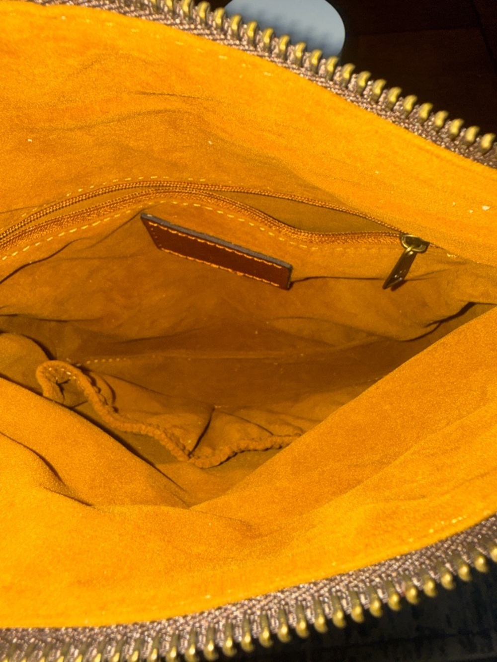Patricia Nash Floral Leather Wristlet Clutch Mustard Vintage Boho Tooled Pouch - Picture 5 of 6
